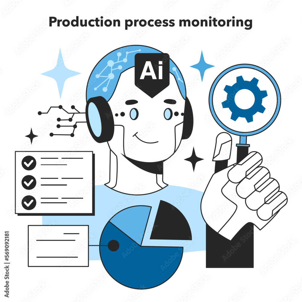 Poster neural network in production process monitoring. self-learning computing