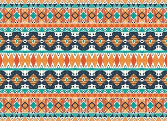 Geometric ethnic oriental ikat gypsy folk Mexican Mexico Indian tribal Aztec Boho motif African American native seamless pattern traditional Design for background, carpet, wallpaper, clothing, textile