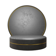 gold medal on white background