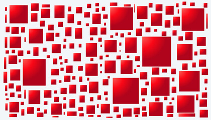 Fototapeta premium White and red abstract background with small checkered pattern