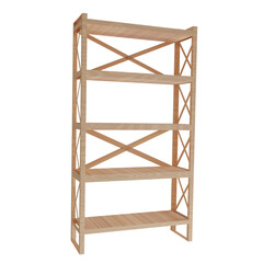 wooden box isolated on white