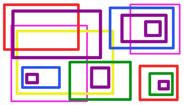 Background illustration of colorful squares