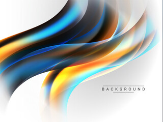 Abstract elegant modern color wave background