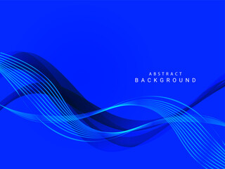 Abstract smooth stylish colorful wave design background