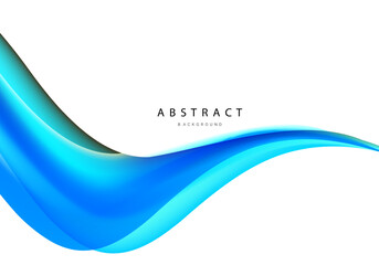 Abstract smooth stylish colorful wave design background