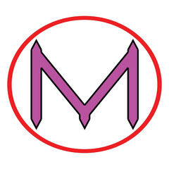 loggo M vector design illustration