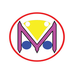 loggo M vector design illustration