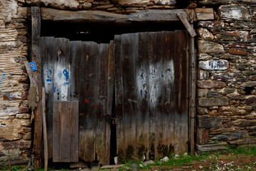 old wooden door
