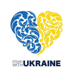 Floral heart for Ukraine