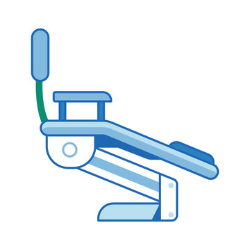blue dental chair side view clip art preview