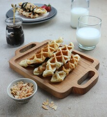 cookies with milk and nuts