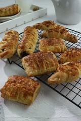 Hot buns fresh out of the oven