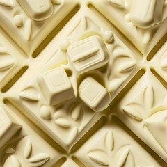 White chocolate illustration. Chocolate texture.