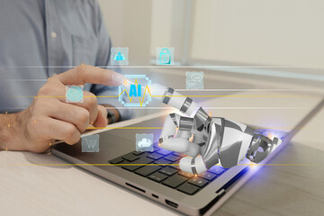 Artificial intelligence technology concept.