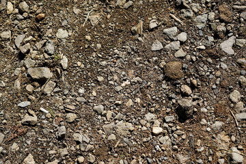 abstract stones on the road there are big and small