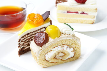 ショートケーキ　フルーツケーキ