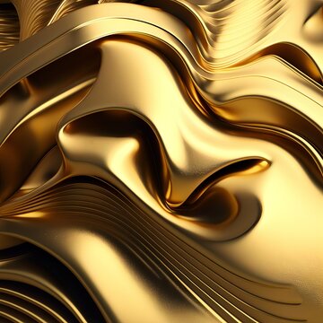 Detail illustration of gold. Gold texture.
