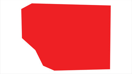 Obraz premium Damasscus Syria vector map illustration on white background , Syria State Map