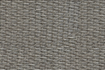 seamless pattern. Closeup of gray woven rattan background with natural patterns