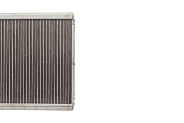 Car aluminum Heat Exchanger. Air Heater radiator for vehicle isolated on white background