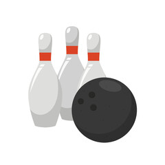 bowling strike isolated	
