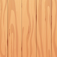 Wooden material, textured surface wood comic background in cartoon style. Wall, panel for game, ui design