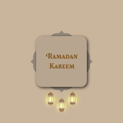 Islamic Ramadan Kareem Background Illustration