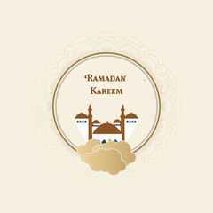 Islamic Ramadan Kareem Background Illustration