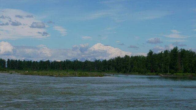 13 second time lapse of clouds rolling over Denali in Talkeetna, Alaska