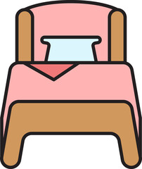 bed and mattress icon