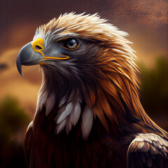 golden eagle portrait