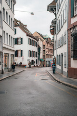 Fototapeta na wymiar old street in the old town