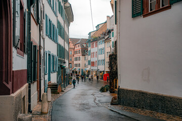 Fototapeta na wymiar narrow street in the country