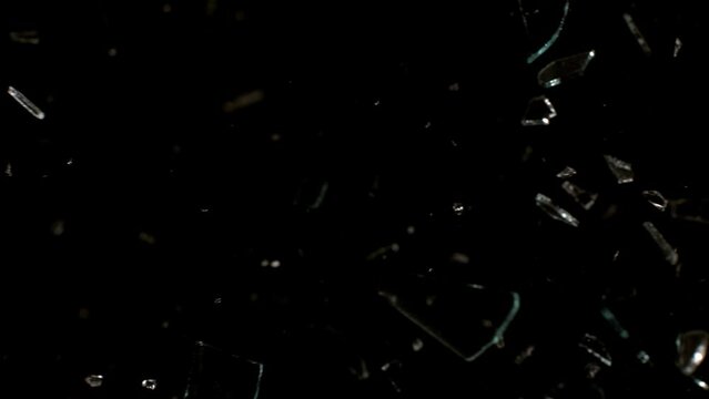 Super Slow Motion Shot of Real Glass Break