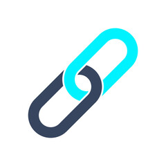 Internet URL, Webpage Link Vector Icon Illustration