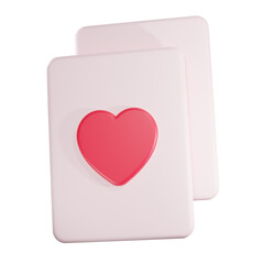 3d love card
