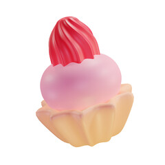 3d pink cream