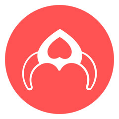 Female fashion Vector Icon
