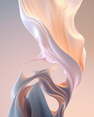 smooth fabric abstract background beautiful wavy cloth shape