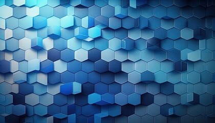  a blue abstract background with hexagons and a blue background with hexagons and a blue background with hexagons.  generative ai