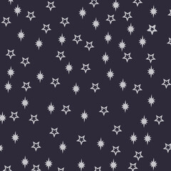 seamless pattern with stars, starry sky, background with stars