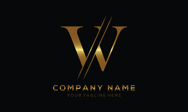 VV letter logo design template elements. VV letter vector logo.