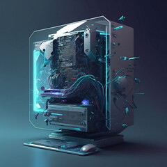 cyberpunk pc with high specs technology