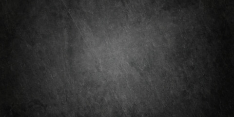Dark black stone wall grunge backdrop texture background. monochrome slate grunge concrete wall black backdrop vintage marbled textured border background.	
