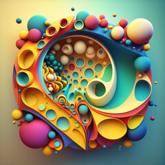 Obraz premium Abstract Background with Bubbles 