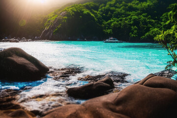 tropical island love island sunlight