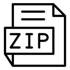 Vector Design ZIP Icon Style