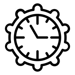 Vector Design Time Management Icon Style