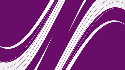 Explosion stripes in purple white colors and diagonal movement in wavy lines effect strip cover. Violet background. Vector illustration.