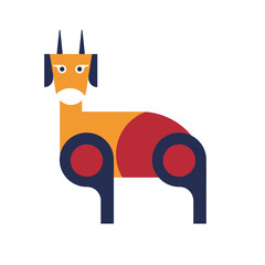 Animal Geometric Goat